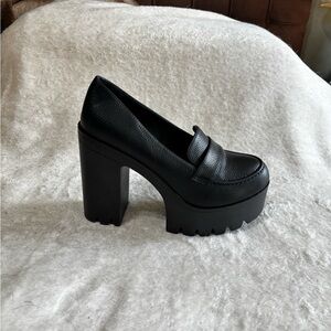 Black Platform Loafers